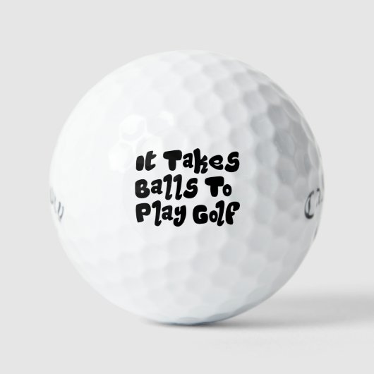 Grappige woordspeling golfballen - Aangepast 'Het (Voorkant)