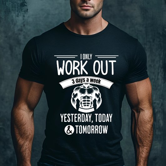 Grappige Workout Gym T-shirt