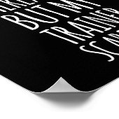 Grappige workout S_ Mijn trainer maakt me bang Gra Poster (Hoek)