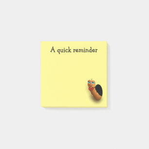 Grappige Worm Snelle Herinnering Post-it® Notes