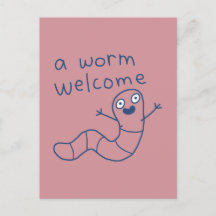 Grappige Worm Welkom Schattige Grappige Aardworm D