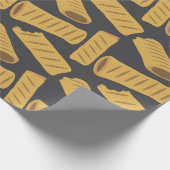 Grappige worst Rolls Britse voedsel Patroon Cadeaupapier (Hoek)