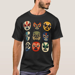 Grappige worstel Lucha Libre-masker worstelen Scha T-shirt