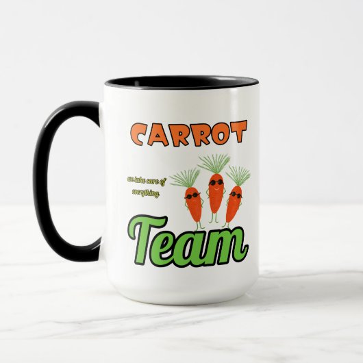 Grappige wortels team mok (Links)