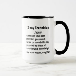 Grappige X-ray Technician Definitie geschenken Mok