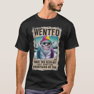 Grappige yeti t-shirt