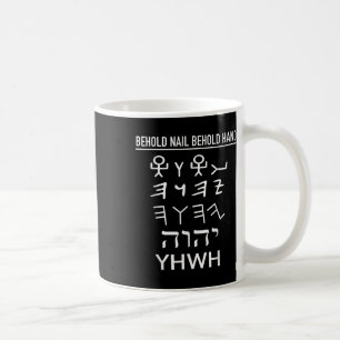 Grappige Yhwh Tetragrammaton Paleo Hebreeuws Yahwe Koffiemok