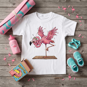 Grappige Yoga Flamingo Workout Mislukt T-shirt