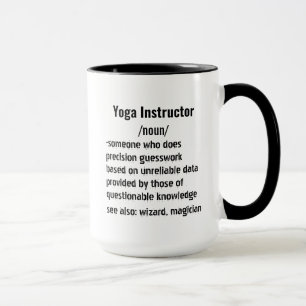 Grappige Yoga Instructeur Definitie geschenken Mok