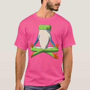 Grappige Yoga Red Eyed Tree Frog T-shirt