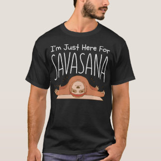Grappige Yoga Savasana Luiaard Pose Namaste T-shirt