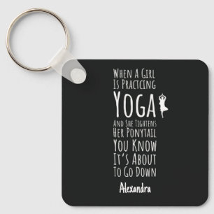 Grappige Yogi Cadeaus Voor Tiener Meisjes Yoga Lie Sleutelhanger