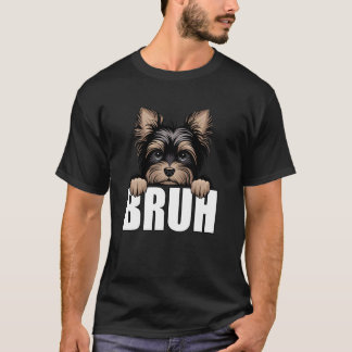 Grappige Yorkie Bruh Yorkshire Terrier Hondenliefh T-shirt