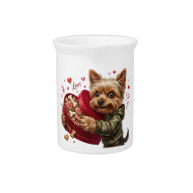 Grappige Yorkie Valentijnsbeker | Aardige Yorkie C