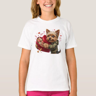 Grappige Yorkie Valentijnsbeker | Aardige Yorkie C T-shirt