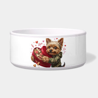 Grappige Yorkie Valentijnsmok | Aardig Yorkie Cade Voerbakje