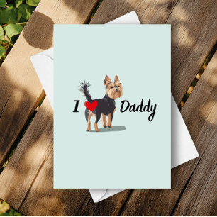 Grappige Yorkshire Terrier Hond Bum Butt Vaderdag Kaart