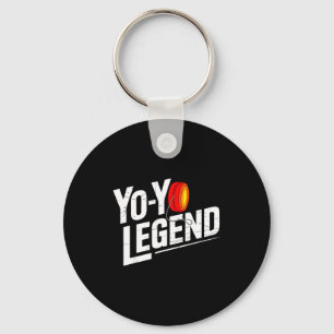 Grappige Yoyo Speler Legende Yo-yo Uitvoerder Sleutelhanger