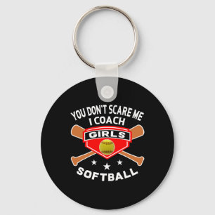 Grappige zachte coach-shirts You Don't Scare Me Qu Sleutelhanger