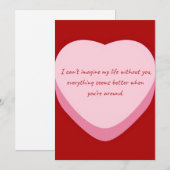 Grappige Zalige Valentijnskaart Feestdagenkaart (Voorkant / Achterkant)
