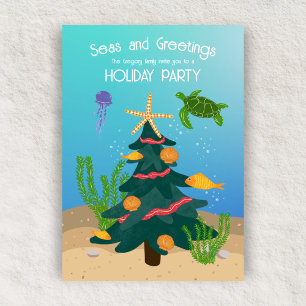 Grappige Zeeen en Groeten Ocean Nautical Holiday Kaart