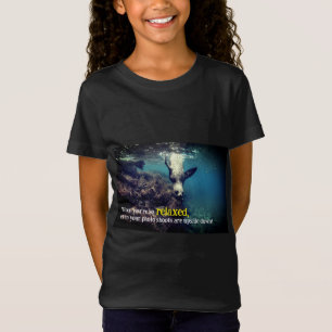 Grappige zeeen leeuw onder water t-shirt