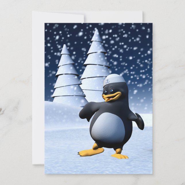 Grappige Zeeman Pinguïn Dansen (Voorkant)