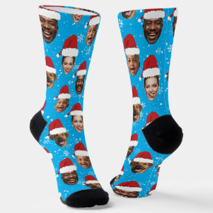 Grappige zelfgemaakte kerst Santa mutsen sokken me