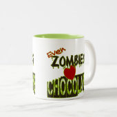 Grappige zelfs zombies hart chocolade mok (Voorkant rechts)