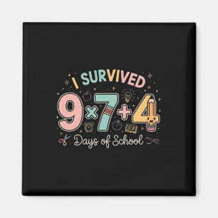 Grappige zes zeven 67 dagen school meme wiskunde l magneet