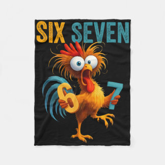 Grappige zes zeven 6 7 citaat Haan Meme  Fleece Deken