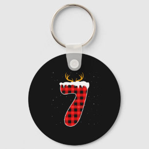 Grappige Zes Zeven 6 7 Meme 67 Kerstmis Rood Gerui Sleutelhanger