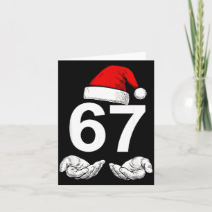 Grappige Zes Zeven 6 7 Meme Gen Alpha Jargon Kerst Kaart