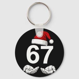 Grappige Zes Zeven 6 7 Meme Gen Alpha Sla Christma Sleutelhanger