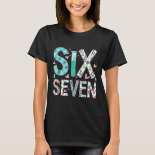 Grappige Zes Zeven 6 7 Meme Wetenschapsleraar Mann T-shirt