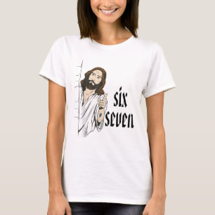 Grappige Zes Zeven Brainrot Meme 6 7 Viraal Gen Z T-shirt