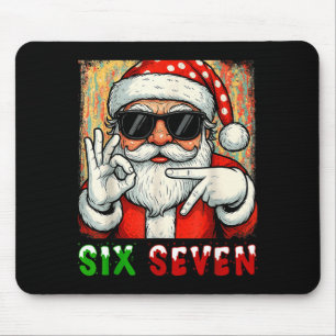 Grappige zes zeven meme kerst coole sint claus zeg muismat