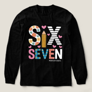 Grappige Zes Zeven Meme: Leraar Legt 6-7 Uit Tri-Blend Shirt