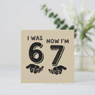 Grappige zes zeven verjaardag meme 6 7 jaar oud ve feestdagenkaart