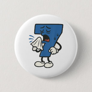 Grappige Zieke Zeven 67 Halloween Kostuum Voor Tre Ronde Button 5,7 Cm