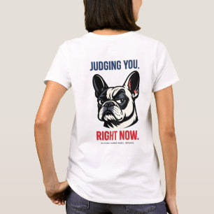 Grappige Zijdelingse Blik Frenchie T-Shirt – Oorde