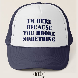 Grappige Zin Handyman Vader Grap Blue Trucker Pet