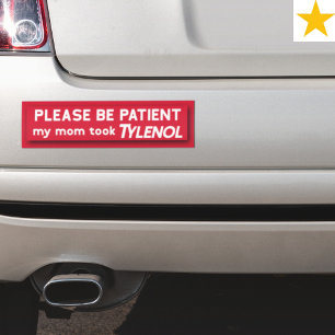 Grappige Zin Rode Sarcastische Subtiele Politieke Bumpersticker