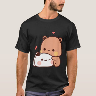 Grappige Zoete Kawaii Kp Beer Panda Knuffel Koppel T-shirt
