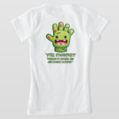 Grappige Zombie 10e Verjaardag Terug Graphic T-shirt (Laag Achter)