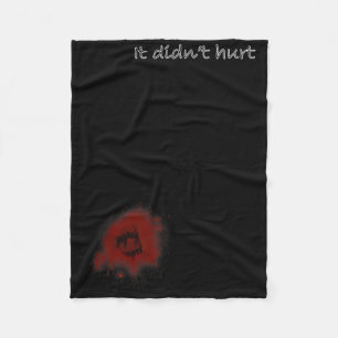 Grappige Zombie Bijt Halloween Bitten Letsel Manne Fleece Deken