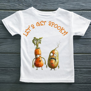 Grappige zombie groenten Halloween T-shirt