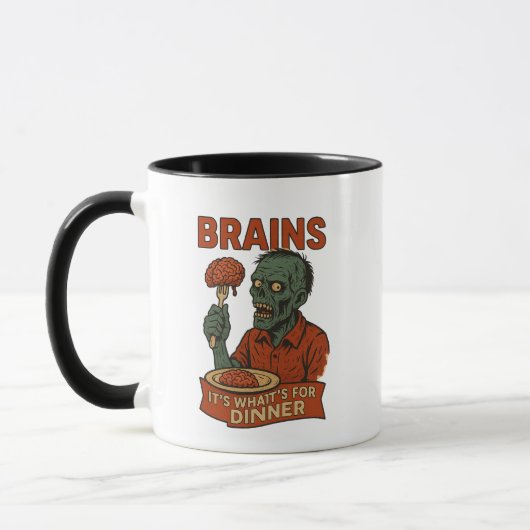Grappige Zombie Halloween Mok (Links)