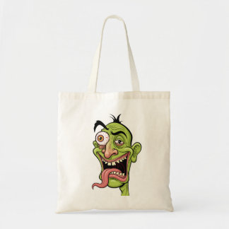 Grappige Zombie Karikatuur voor Canvas tas