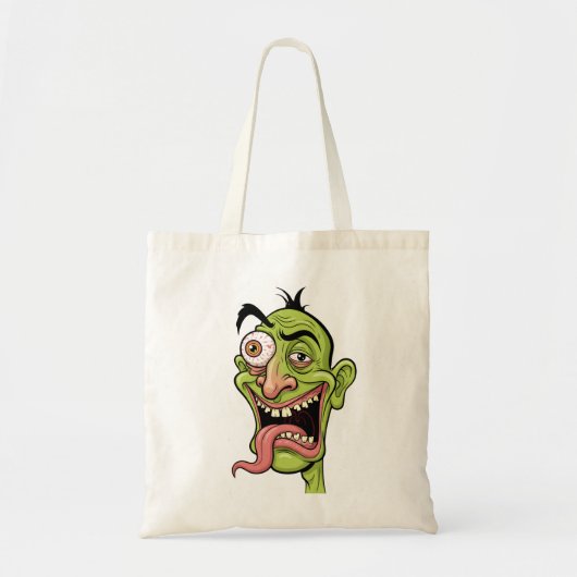Grappige Zombie Karikatuur voor Canvas tas (Voorkant)